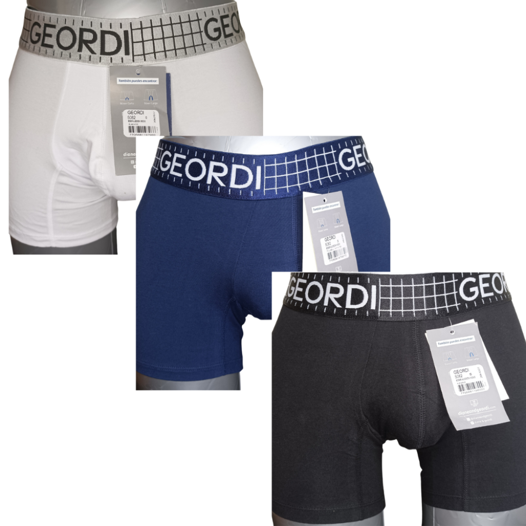 3 pack Bóxer Algodón Medio Fondo